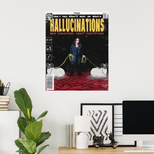 Halluzinationen Comic-Abdeckung PVRIS Poster (Heimbüro)