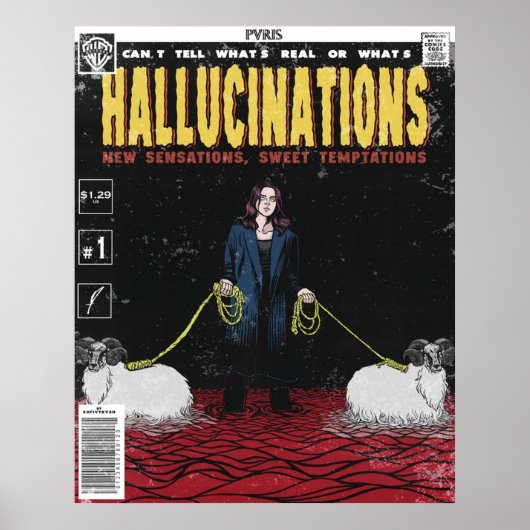 Halluzinationen Comic-Abdeckung PVRIS Poster (Vorne)