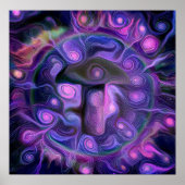 Halluzinogener Pilz Poster (Vorne)