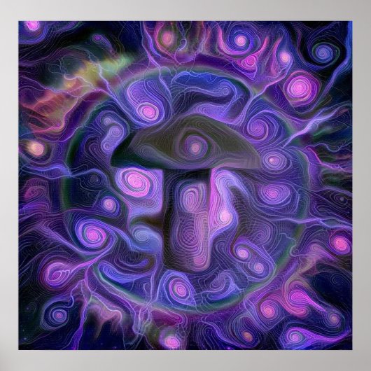 Halluzinogener Pilz Poster (Vorne)
