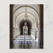 Hallway mit Statuen im Schloss von Versailles Postkarte (Vorderseite)
