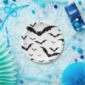 Hallween party. Vleermuizen, vleermuis. Vampier. Pappteller (Party)