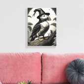Hallween Puffin Leinwanddruck (Insitu (Wohnzimmer))