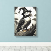 Hallween Puffin Leinwanddruck (Insitu (Holzboden))