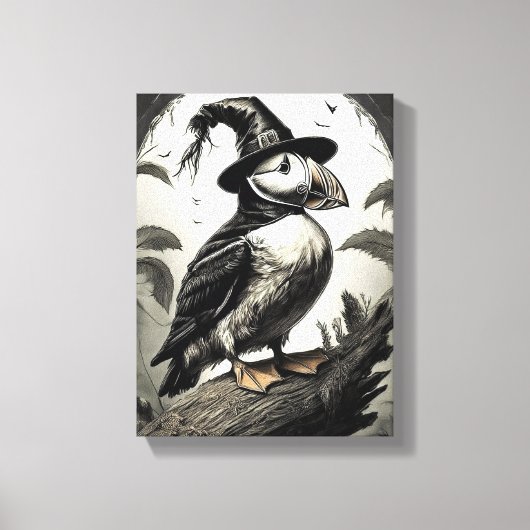 Hallween Puffin Leinwanddruck (Vorderseite)