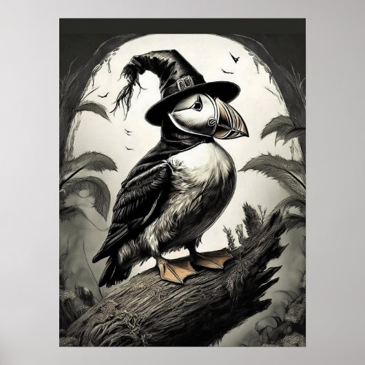 Hallween Puffin Poster (Vorne)