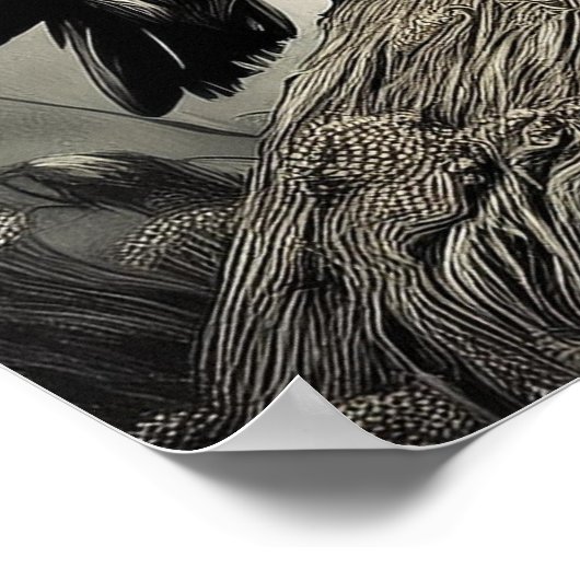 Hallween Puffin Poster (Ecke)