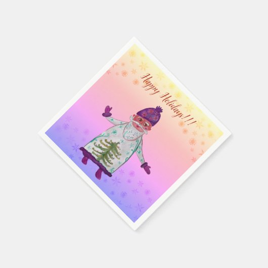 Hally Holidays Santa Claus Napkins Serviette (Ecke)