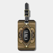 Halmorte Manor Monogram Gepäckanhänger (Vorderseite vertikal)