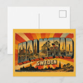 Halmstad Schweden Badeort Postkarte (Vorne/Hinten)