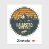 Halmstad, Schweden Schweden Aufkleber (Blatt)