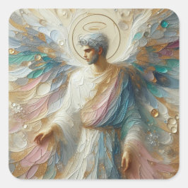 Halo - Angel Series Art Collection Quadratischer Aufkleber