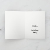 Halo around Candle Flame Gold Elegante Weihnachten (Innenseite)