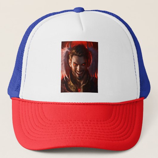 Halo des Teufels: Erleuchten Sie Ihr Spiel mit LED Truckerkappe (Vorderseite)