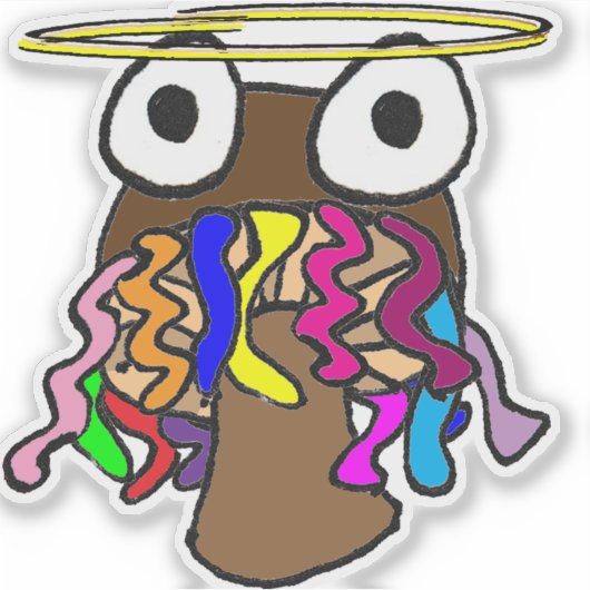 Halo Dreadlocks Mushroom Aufkleber (Vorderseite)