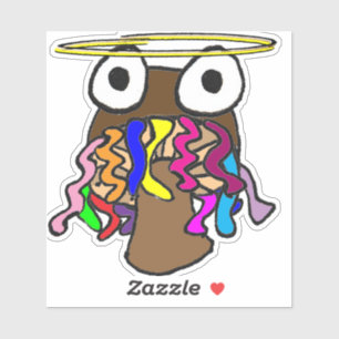 Halo Dreadlocks Pilz Aufkleber