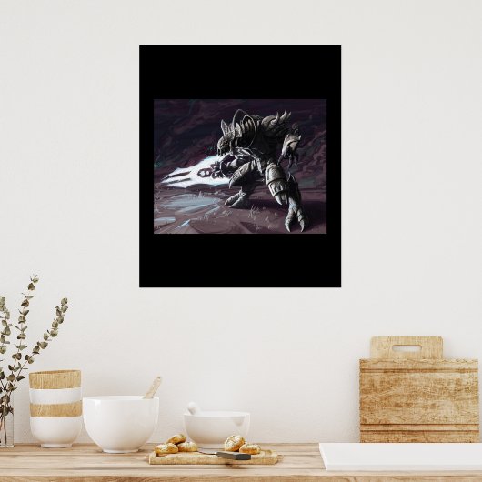 Halo Elite Artwork Energy Sword Poster (Küche)
