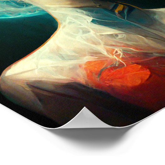 Halo Fantasy Science Fiction Art Poster (Ecke)