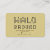 Halo Ground Kaffeekarte Visitenkarte (Vorderseite)
