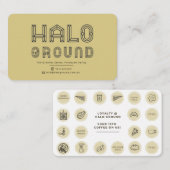 Halo Ground Kaffeekarte Visitenkarte (Vorne/Hinten)