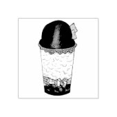 Halo-Halo (Haluhalo) Filipino Hawaiianisches Shave Gummistempel (Prägung)