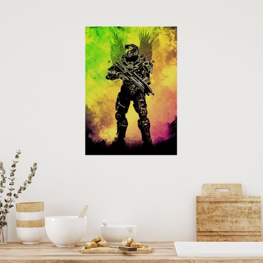 Halo Master Chief Poster (Küche)