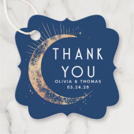 Halo Moon Celestial Mystical Blue Vielen Dank Geschenkanhänger