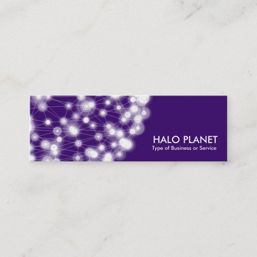Halo-Planet - Deep Purple Mini Visitenkarte (Vorderseite)