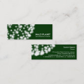 Halo Planet - Dunkelgrün Mini Visitenkarte (Vorne/Hinten)