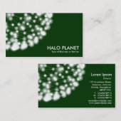 Halo Planet - Dunkelgrün Visitenkarte (Vorne/Hinten)