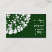 Halo Planet - Dunkelgrün Visitenkarte (Rückseite)