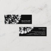 Halo Planet - Schwarz Mini Visitenkarte (Vorne/Hinten)