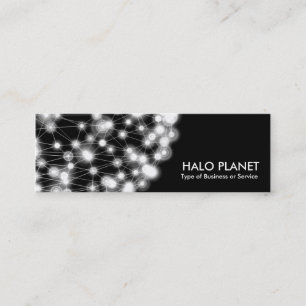 Halo Planet - Schwarz Mini Visitenkarte
