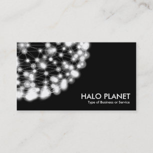 Halo Planet - Schwarz Visitenkarte
