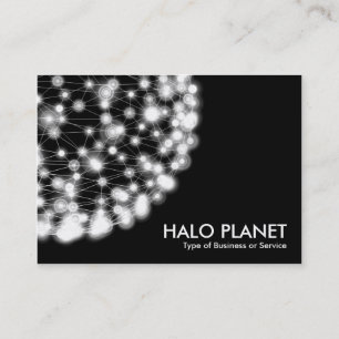 Halo Planet - Schwarz Visitenkarte