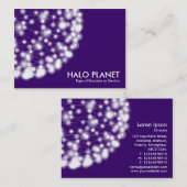 Halo Planet - Tief Lila Visitenkarte (Vorne/Hinten)