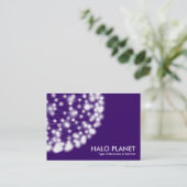 Halo Planet - Tief Lila Visitenkarte (Stehend Vorderseite)