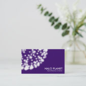 Halo Planet - Tief Lila Visitenkarte (Stehend Vorderseite)