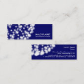 Halo Planet - Tiefe Marine Mini Visitenkarte (Vorne/Hinten)