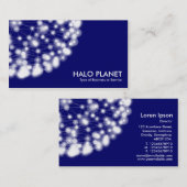 Halo Planet - Tiefe Marine Visitenkarte (Vorne/Hinten)