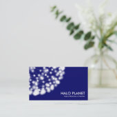 Halo Planet - Tiefe Marine Visitenkarte (Stehend Vorderseite)