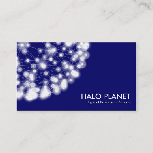 Halo Planet - Tiefe Marine Visitenkarte (Vorderseite)