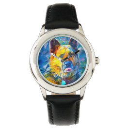 Halo: Portrait eines deutschen Hirten Armbanduhr