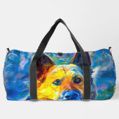 Halo: Portrait eines deutschen Hirten Duffle Bag (Rückseite)