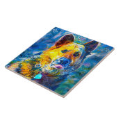 Halo: Portrait eines deutschen Hirten Fliese (Seite)