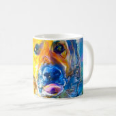 Halo: Portrait eines deutschen Hirten Kaffeetasse (VorderseiteRechts)