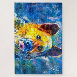 Halo: Portrait eines deutschen Hirten Puzzle