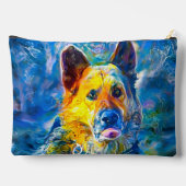 Halo: Portrait eines deutschen Hirten Zubehörtasche (Rückseite)