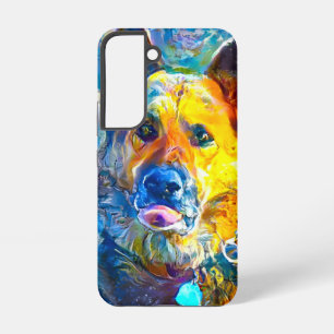 Halo: Porträt eines Deutschen Schäferhundes Samsung Galaxy Hülle