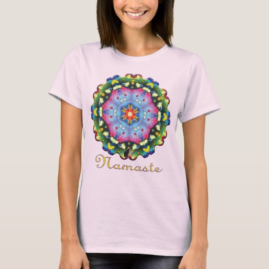 Halogen Namaste Kaleidoskop T-Shirt (Vorderseite)